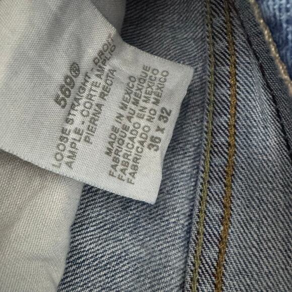 Levi’s 569 Loose Straight Light Wash Denim Jeans - Size: 36x32 - Picture 9 of 10